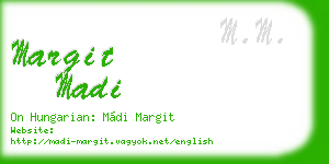 margit madi business card