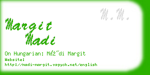 margit madi business card